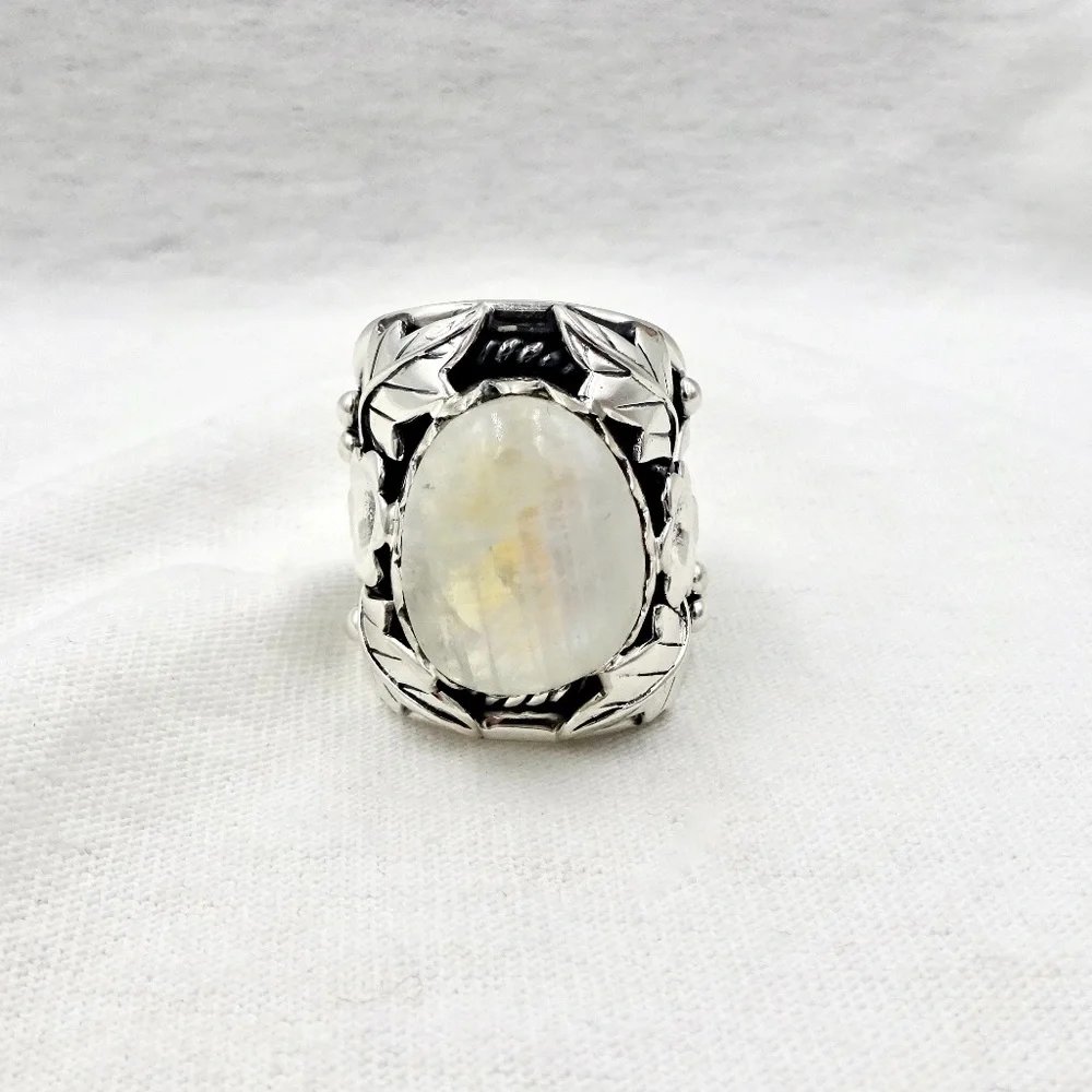ARYA STERLING SILVER RING Angel Aura Opal Quartz